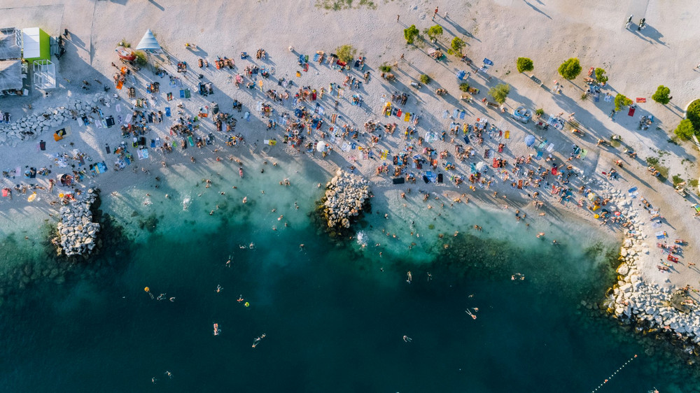 Nove slike plaže Žnjan sa dronom
